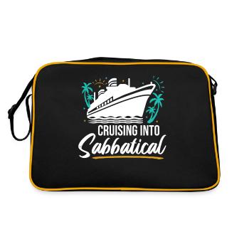 Cruising Into Sabbatical - Retro Tasche - Schwarz/Gold - Hinten