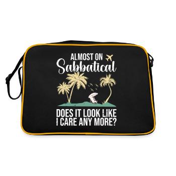 Presque en congé sabbatique, il semble que ce sera le cas - Sac Retro - noir/or - Dos