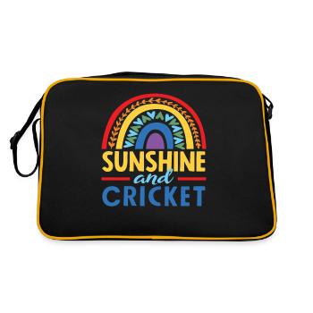 Sunbeams and cricketers - Retro Bag - black/gold - Back