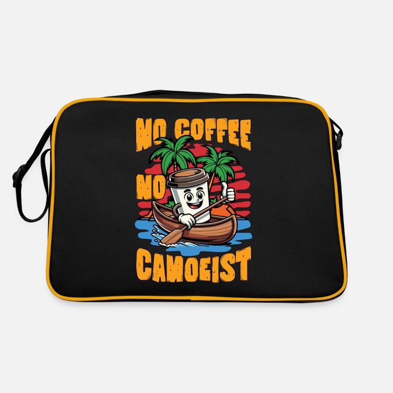 Canoë Pas de café Pas de navigation de plaisance Rameur Amateur de café Sac Retro