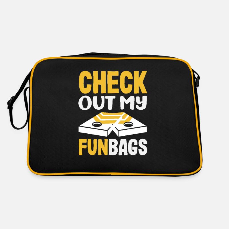 Cadeau amusant de joueur de cornhole Sac Retro