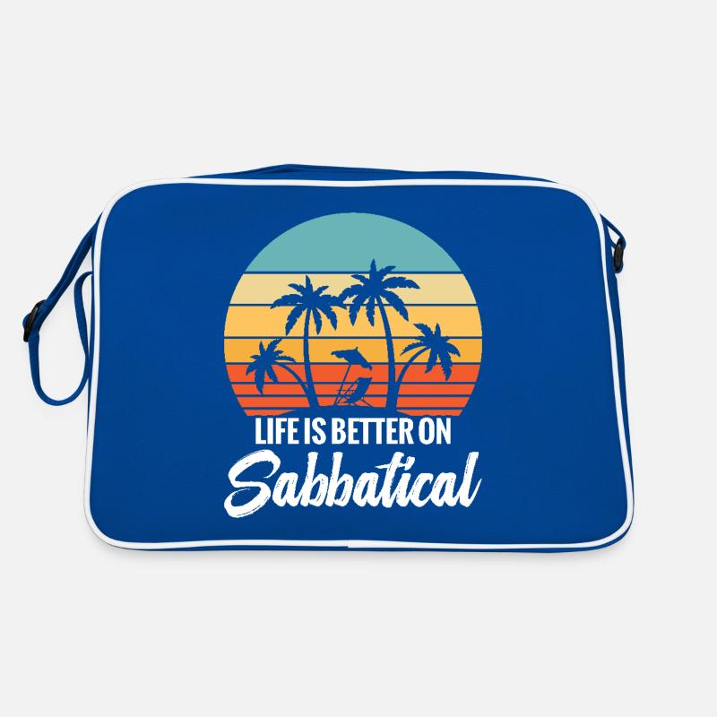 Life is better on a sabbatical Retro Bag