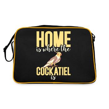 Cadeaux de calopsitte - Sac Retro - noir/or - Dos