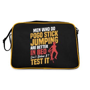 Men who do pogo stick jumping are - Retro Bag - black/gold - Back