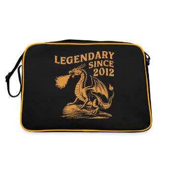 Légendaire depuis 2012 Anniversaire Dragon Fantasy - Sac Retro - noir/or - Dos