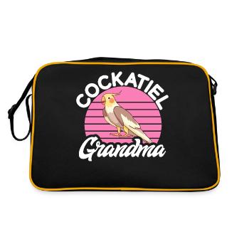 Cadeaux de calopsitte - Sac Retro - noir/or - Dos