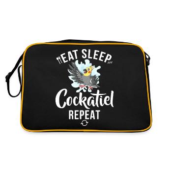 Cadeaux de calopsitte - Sac Retro - noir/or - Dos