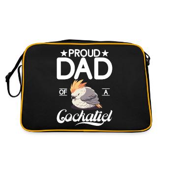 Cadeaux de calopsitte - Sac Retro - noir/or - Dos