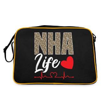 Life as a nursing home administrator - Retro Bag - black/gold - Back