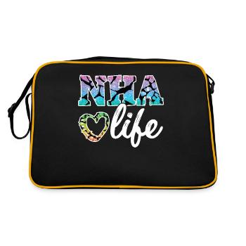 Life as a nursing home administrator - Retro Bag - black/gold - Back