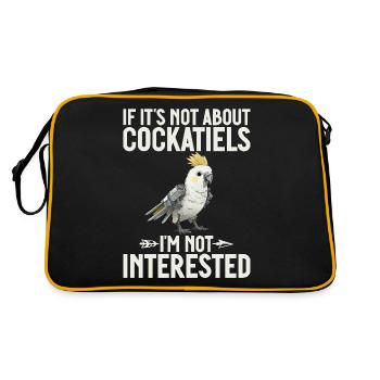 Cadeaux de calopsitte - Sac Retro - noir/or - Dos