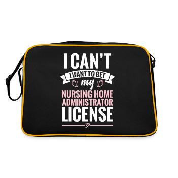 I can't and I want to leave my nursing home - Retro Bag - black/gold - Back
