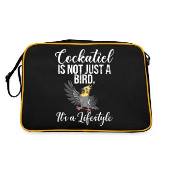 Cadeaux de calopsitte - Sac Retro - noir/or - Dos