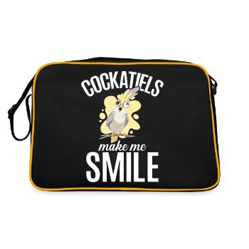 Cadeaux de calopsitte - Sac Retro - noir/or - Dos