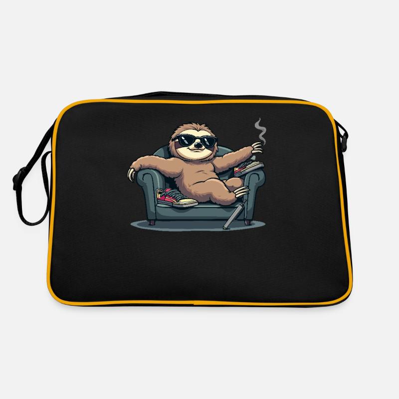 Faultier Mit Sonnenbrille Retro Tasche