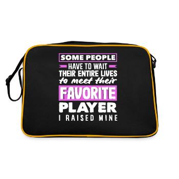Joueurs de rugby : Joueurs préférés élevés - Sac Retro - noir/or - Dos