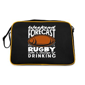 Weekend Prediction Rugby Player Fun - Retro Bag - black/gold - Back