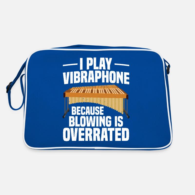 I play vibraphone because blowing overrates Retro Bag