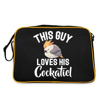 Cadeaux de calopsitte - Sac Retro - noir/or - Dos