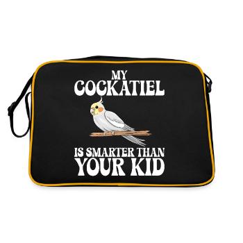 Cadeaux de calopsitte - Sac Retro - noir/or - Dos