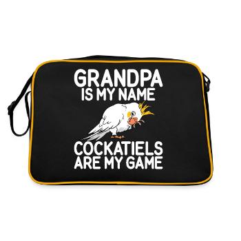 Cadeaux de calopsitte - Sac Retro - noir/or - Dos