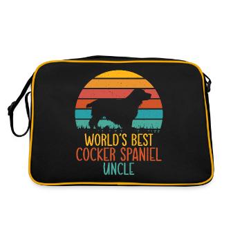Cadeaux Cocker Spaniel - Sac Retro - noir/or - Dos