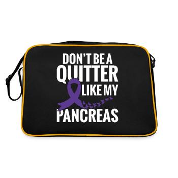 Ne soyez pas un abandonneur comme le mien - Sac Retro - noir/or - Dos