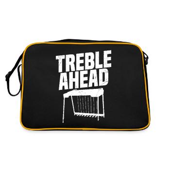 Pedal Steel Guitar Trebles Ahead - Sac Retro - noir/or - Dos
