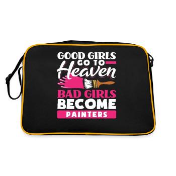 Bonnes filles Paradis Mauvaises filles Peintres - Sac Retro - noir/or - Dos