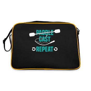 Kayak Pêche Pagaie Cast Repeat Kayak Fisher - Sac Retro - noir/or - Dos
