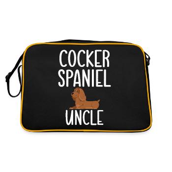 Cadeaux Cocker Spaniel - Sac Retro - noir/or - Dos