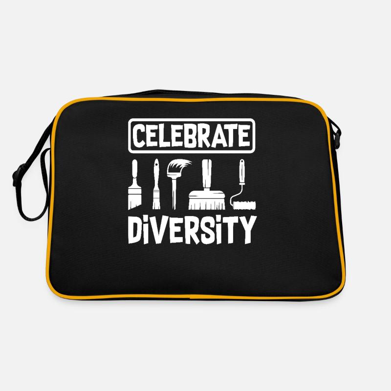 Les peintres célèbrent la diversité Créativité Sac Retro