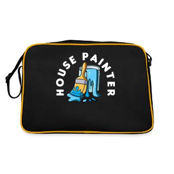 House Painter Brush Artwork Color - Retro Bag - black/gold - Back