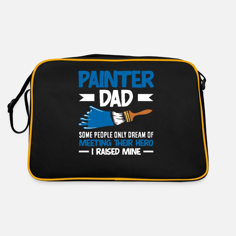 Maler Papa Held Meiner Erzogen Retro Tasche
