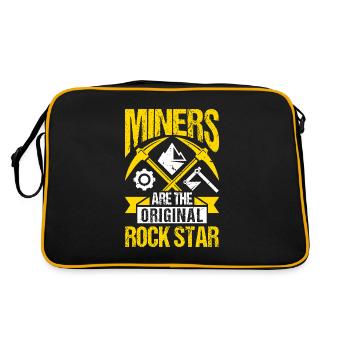 Miners are the original rock stars - Retro Bag - black/gold - Back