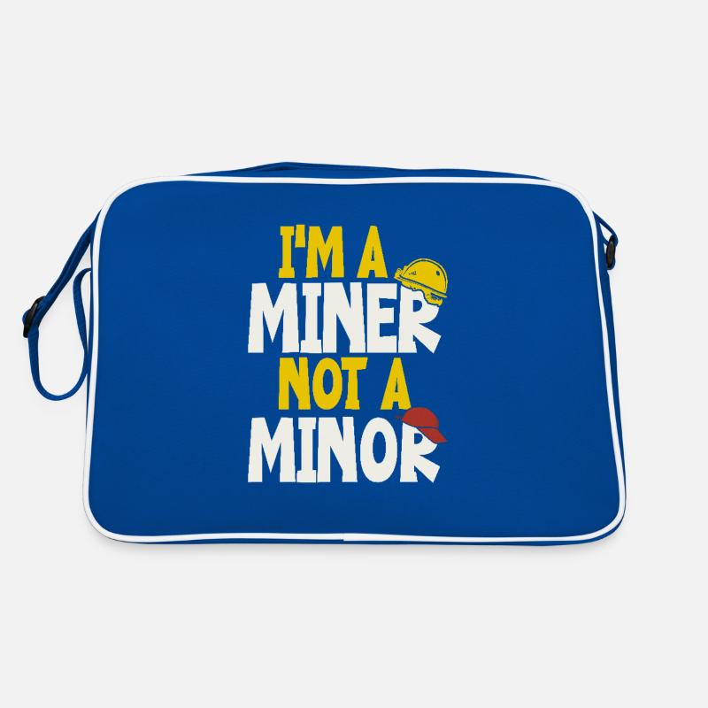 Ich Bin Ein Bergmann, Kein Minderjähriger Retro Tasche