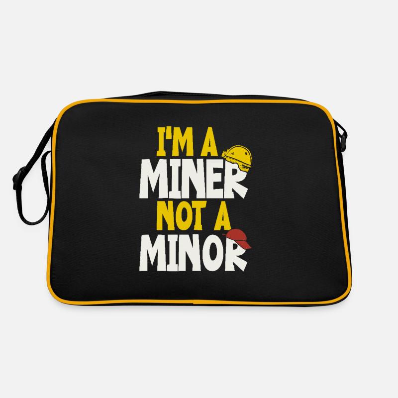 Je suis un mineur, pas un mineur Sac Retro