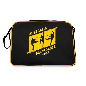 Motif Breakdance Coach – Tenue de danseuse avec style - Sac Retro - noir/or - Dos