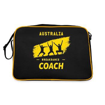 Motif Breakdance Coach – Tenue de danseuse avec style - Sac Retro - noir/or - Dos
