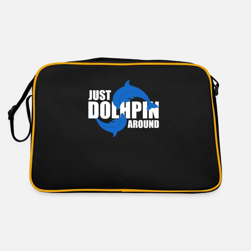 Just Dolphin - Design de dauphin ludique Sac Retro