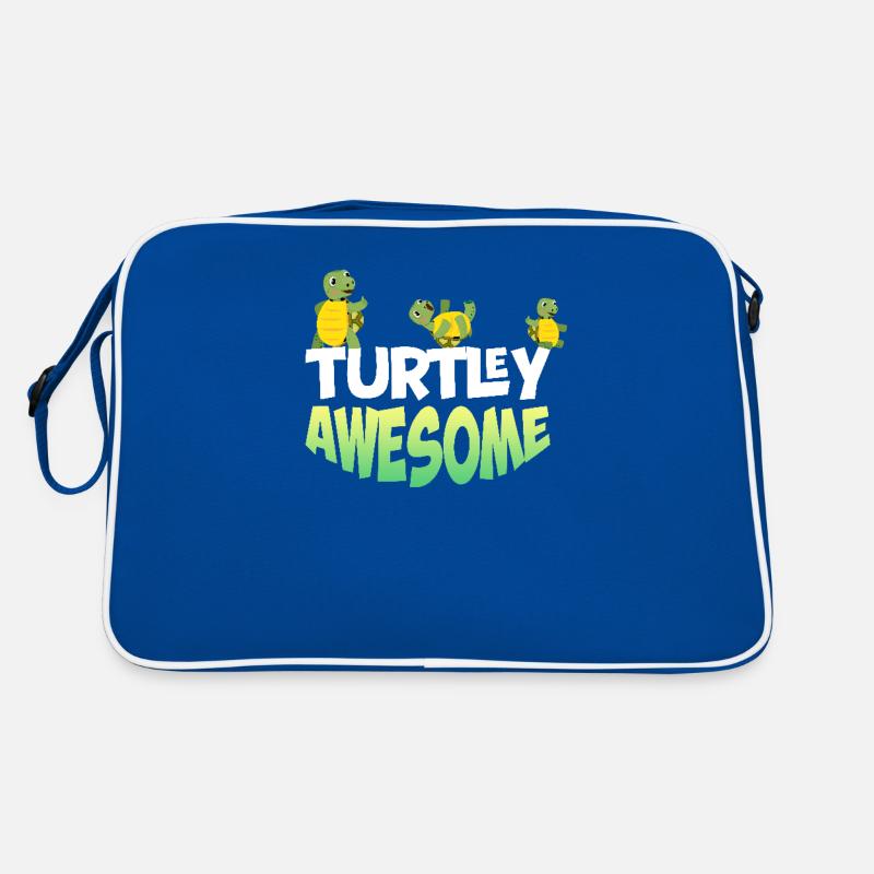 Turtley Awesome - Cute turtle design Retro Bag