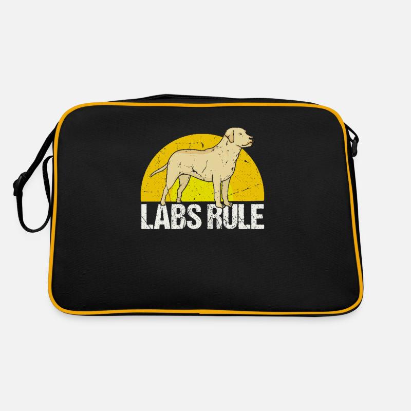 Labs Rule - Conception d’un amoureux des chiens Labrador Sac Retro