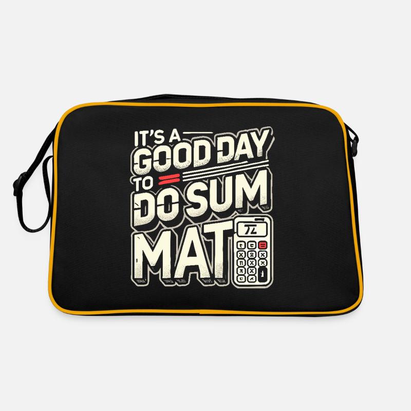 Es ist ein guter Tag, um Summenmathematik zu Retro Tasche