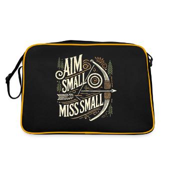 Aim Small Miss Small - Retro Tasche - Schwarz/Gold - Hinten