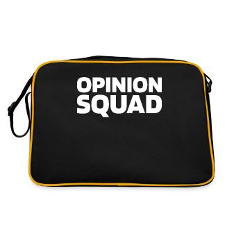 Bauarbeiter Kader - Retro Tasche - Schwarz/Gold - Hinten