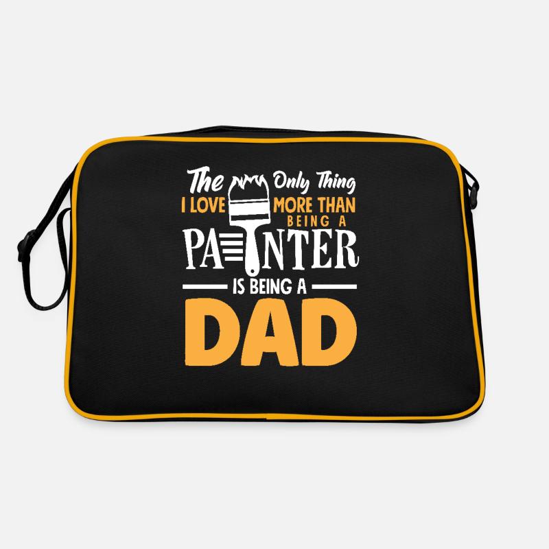 Das Einzige Was Ich Mehr Liebe Als Maler Ist Vater Retro Tasche