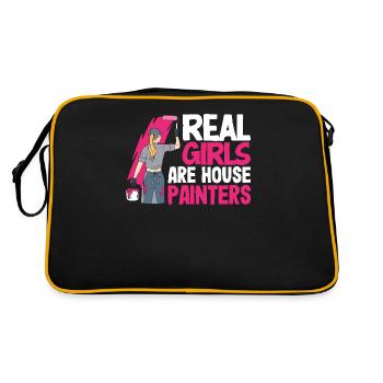 Les vraies filles sont des peintres en bâtiment - Sac Retro - noir/or - Dos