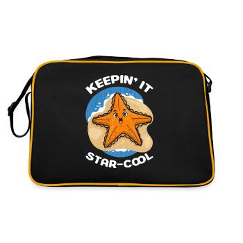 Keepin' It Star-cool - Starfish Beach Vibes - Retro Bag - black/gold - Back
