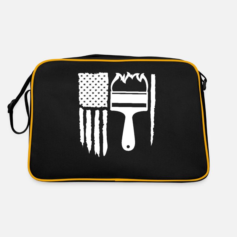 Peintre Drapeau Pinceau Créativité Sac Retro