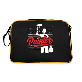Peintre Art mural Créativité - Sac Retro - noir/or - Dos